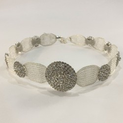 Gümüş Hasırlı Yöresel Taşlı Arnavut Kemeri-KEMER-11 Gümüş Hasırlı Yöresel Taşlı Arnavut Kemeri-KEMER-11