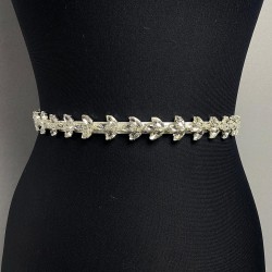 Gümüş Rengi Beyoğlu Taşlı Abiye Elbise Kemer Aksesuar-KEMER-23 Gümüş Rengi Beyoğlu Taşlı Abiye Elbise Kemer Aksesuar-KEMER-23