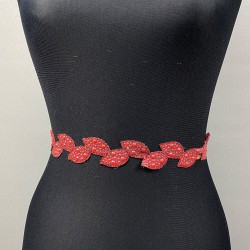 Kırmızı Taşlı Elbise Kemeri Ve Bel Aksesuarı-KEMER-34