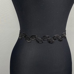Siyah Taşlı Elbise Kemeri Ve Bel Aksesuarı-KEMER-36