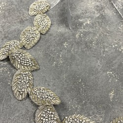 Gümüş Rengi Taşlı Elbise Kemeri Ve Bel Aksesuarı-KEMER-38 Gümüş Rengi Taşlı Elbise Kemeri Ve Bel Aksesuarı-KEMER-38