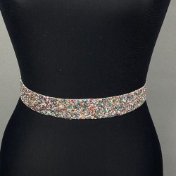 Rengarenk Özel Tasarım Elbise Aksesuarı Ve Bel Kemeri-KEMER-46