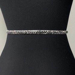 Gümüş Rengi Kristal Boncuklu Abiye Elbise Kemer Aksesuarı-KEMER-49 Gümüş Rengi Kristal Boncuklu Abiye Elbise Kemer Aksesuarı-KEMER-49