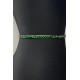 Zümrüt Yeşili Kristal Boncuklu Abiye Elbise Kemer Aksesuarı-KEMER-50