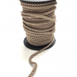 Açık Kahve Kordon İp 6 mm 1 mt-KHC-1017