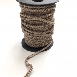 Sütlü Kahve Kordon İp 6 mm 1 mt-KHC-1024