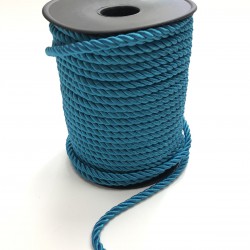 Koyu Turkuaz Kordon İp 6 mm 1 mt-KHC-1031 Koyu Turkuaz Kordon İp 6 mm 1 mt-KHC-1031
