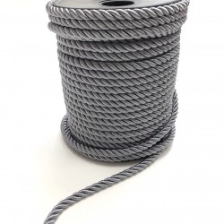 Gri Kordon İp 6 mm 1 mt-KHC-1035
