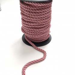 Koyu Pudra Kordon İp 6 mm 1 mt-KHC-1038 Koyu Pudra Kordon İp 6 mm 1 mt-KHC-1038