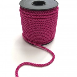 Fuşya Kordon İp 4 mm 1 mt-KHC-1053