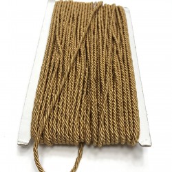 Açık Kahve Kordon İp 3 mm 1 mt-KHC-1072