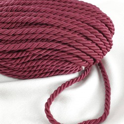 Kordon İp Bordo Renk 8 mm 10 metre-KHC-1081 Kordon İp Bordo Renk 8 mm 10 metre-KHC-1081