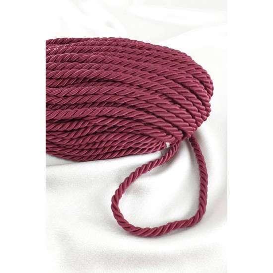 Kordon İp Bordo Renk 8 mm 10 metre-KHC-1081