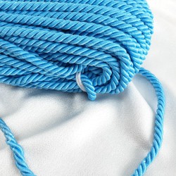 Kordon İp Turkuaz Rengi 8 mm 10 metre-KHC-1082 Kordon İp Turkuaz Rengi 8 mm 10 metre-KHC-1082