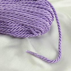 Kordon İp Koyu Lila Renk 8 mm 10 metre-KHC-1085 Kordon İp Koyu Lila Renk 8 mm 10 metre-KHC-1085