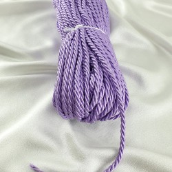 Kordon İp Koyu Lila Renk 8 mm 10 metre-KHC-1085 Kordon İp Koyu Lila Renk 8 mm 10 metre-KHC-1085