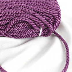 Kordon İp Mor Renk 8 mm 10 metre-KHC-1087 Kordon İp Mor Renk 8 mm 10 metre-KHC-1087
