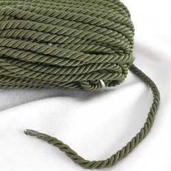 Kordon İp Koyu Yeşil Renk 8 mm 10 metre-KHC-1089 Kordon İp Koyu Yeşil Renk 8 mm 10 metre-KHC-1089