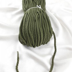 Kordon İp Koyu Yeşil Renk 8 mm 10 metre-KHC-1089 Kordon İp Koyu Yeşil Renk 8 mm 10 metre-KHC-1089