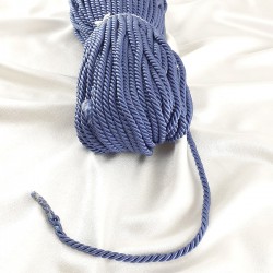 Kordon İp Açık Lacivert Renk 8 mm 10 metre-KHC-1090 Kordon İp Açık Lacivert Renk 8 mm 10 metre-KHC-1090