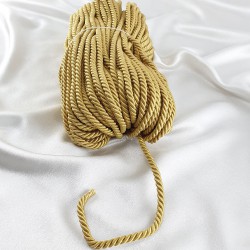 Kordon İp Hardal Sarısı 8 mm 10 metre-KHC-1095 Kordon İp Hardal Sarısı 8 mm 10 metre-KHC-1095