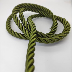 Haki Yeşil 10 mm Kalın Kordon-KHC-110