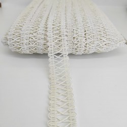 Açık Krem Hasırlı Dekoratif Şerit-KHC-1101 Açık Krem Hasırlı Dekoratif Şerit-KHC-1101