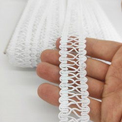 Beyaz Hasır Dekoratif Şerit-KHC-1104