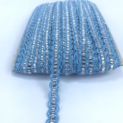 Turkuaz Gümüş Detaylı Zigzag Su Taşı-KHC-1140