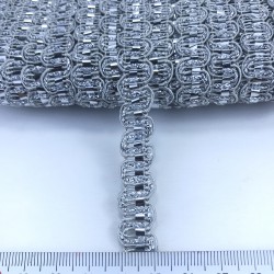 Gümüş Simli Detayli Zigzag Su Taşı-KHC-1141