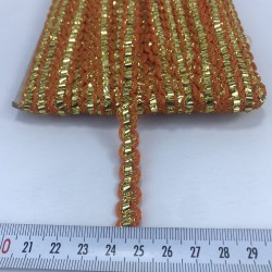 Turuncu Gold Detaylı Zigzag Su Taşı-KHC-1147