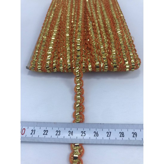 Turuncu Gold Detaylı Zigzag Su Taşı-KHC-1147