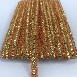 Turuncu Gold Detaylı Zigzag Su Taşı-KHC-1147