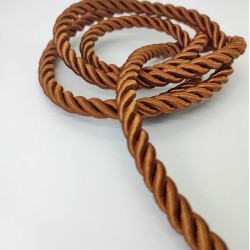 Kiremit Rengi Vizon 10 mm Kalın Kordon-KHC-115