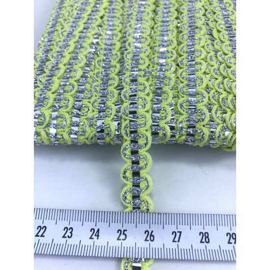 Açık Yeşil Gümüş Detaylı Zigzag Su Taşı-KHC-1150