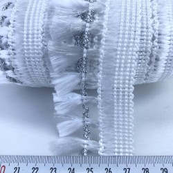 Beyaz Gümüş Saçak Püskül-KHC-1170