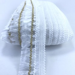 Beyaz Gold Saçak Püskül-KHC-1172