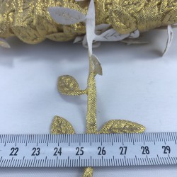 Koyu Gold Saten Yaprak Dekoratif Şerit-KHC-1175 Koyu Gold Saten Yaprak Dekoratif Şerit-KHC-1175