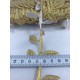 Koyu Gold Saten Yaprak Dekoratif Şerit-KHC-1175