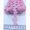Pembe Saten Yaprak Dekoratif Şerit-KHC-1178