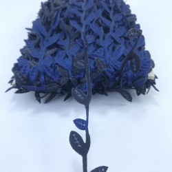 Lacivert Saten Tek Yaprak Dekoratif Şerit-KHC-1183 Lacivert Saten Tek Yaprak Dekoratif Şerit-KHC-1183