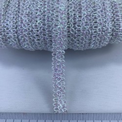 Beyaz Janjanlı Dekoratif Şerit-KHC-1187