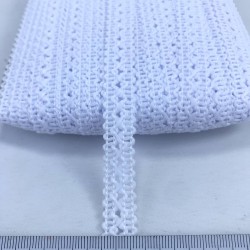 Beyaz Çapraz Detaylı Dekoratif Şerit-KHC-1190