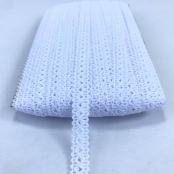 Beyaz Çapraz Detaylı Dekoratif Şerit-KHC-1190