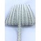 Krem Kenarı Gümüş Dekoratif Şerit-KHC-1196