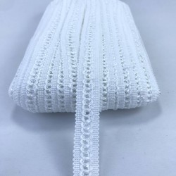 Beyaz Delikli Dekoratif Şerit-KHC-1200