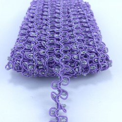 Lila Gümüş Çift Sıra Zigzag Su Taşı-KHC-1205 Lila Gümüş Çift Sıra Zigzag Su Taşı-KHC-1205