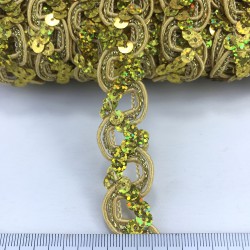 Gold Pullu Dekoratif Şerit-KHC-1214