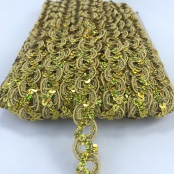 Gold Pullu Dekoratif Şerit-KHC-1214