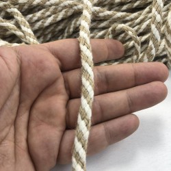 Krem Hasır Kordon İp 8 Mm-KHC-1218 Krem Hasır Kordon İp 8 Mm-KHC-1218